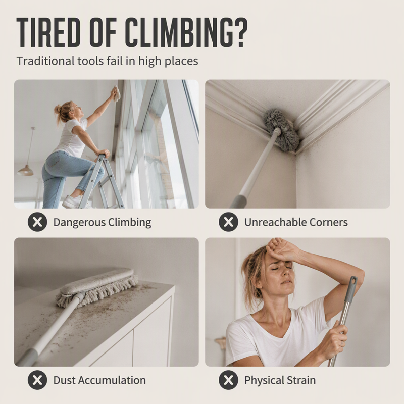 🧹Triangular Cleaning Mop with Extendable Pole