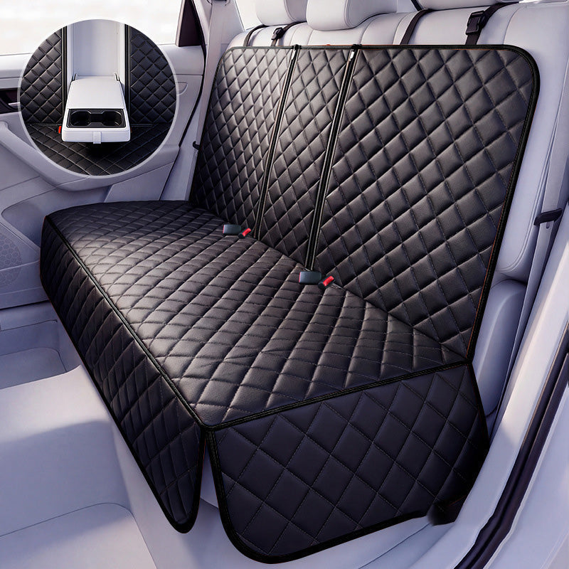 ⏳Time-Limited Special⏰Foldable Dog Car Seat‑ Quilted Waterproof Pet Travel Carrier, Safety Seatbelt Opening Design Portable Dog Booster Seat for Car Travel