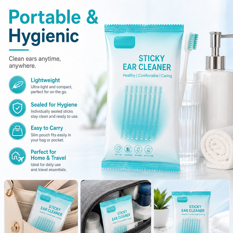 📢📢50% OFF !! ⏰Gentle Sticky Ear Cleaning Sticks for Dry Earwax