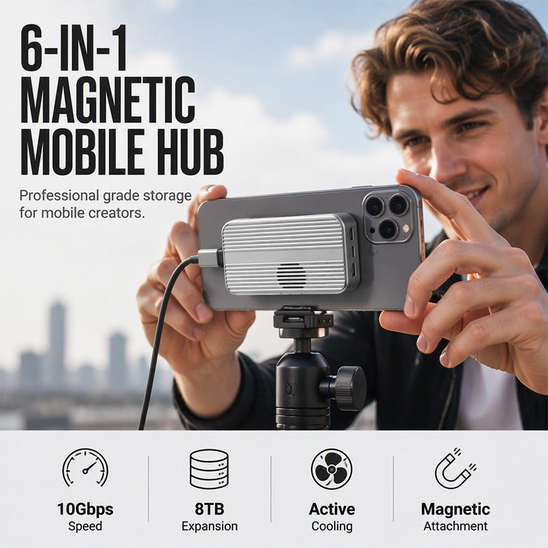 🧲 Portable Magnetic M.2 Docking Station