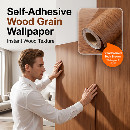 🎁2026 New Arrivals 50% OFF💥Self-Adhesive Wood Grain Skirting Board Peel