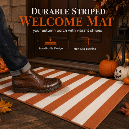 🚪 LIMITED‑TIME 50% OFF! ✨ Simple Striped Non‑Slip Door Mat – Stain‑Resistant, Reinforced Edge, Multi‑Size ✨