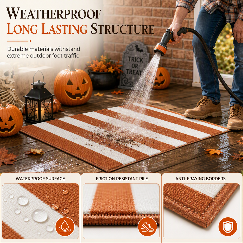 🚪 LIMITED‑TIME 50% OFF! ✨ Simple Striped Non‑Slip Door Mat – Stain‑Resistant, Reinforced Edge, Multi‑Size ✨