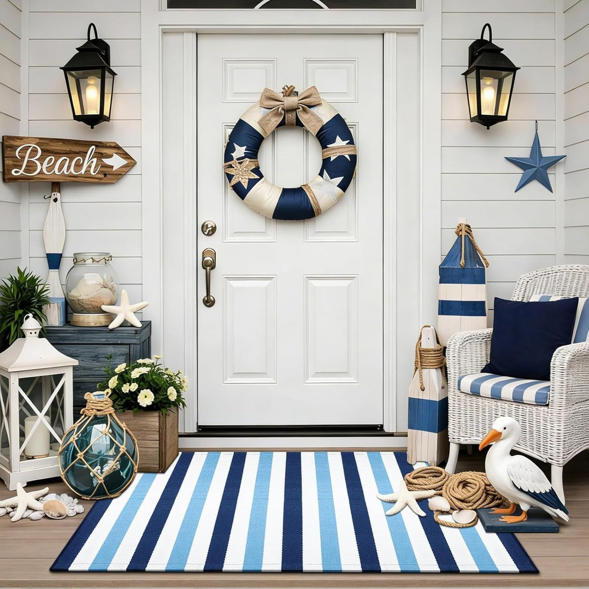 🚪 LIMITED‑TIME 50% OFF! ✨ Simple Striped Non‑Slip Door Mat – Stain‑Resistant, Reinforced Edge, Multi‑Size ✨