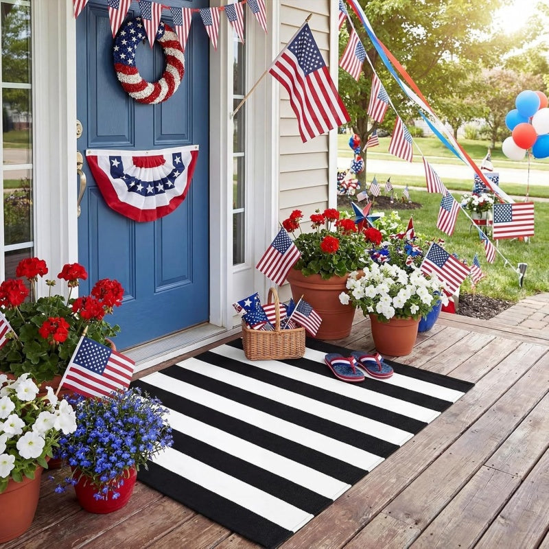 🚪 LIMITED‑TIME 50% OFF! ✨ Simple Striped Non‑Slip Door Mat – Stain‑Resistant, Reinforced Edge, Multi‑Size ✨