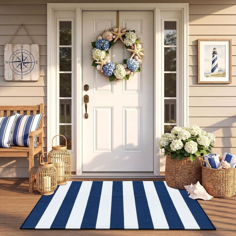 🚪 LIMITED‑TIME 50% OFF! ✨ Simple Striped Non‑Slip Door Mat – Stain‑Resistant, Reinforced Edge, Multi‑Size ✨
