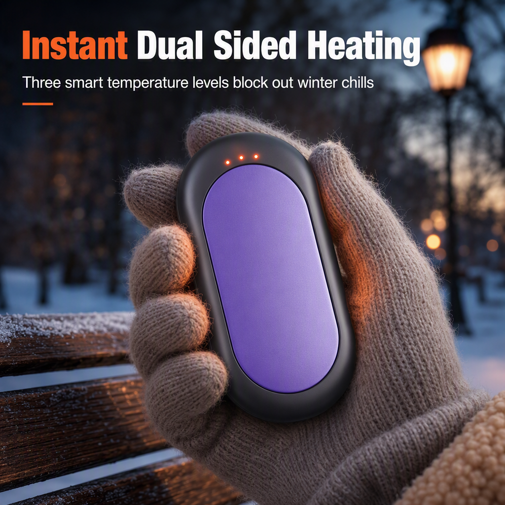 Magnetic Split 2-in-1 Rechargeable Hand Warmer Mini Portable USB Electric Hand Warmer