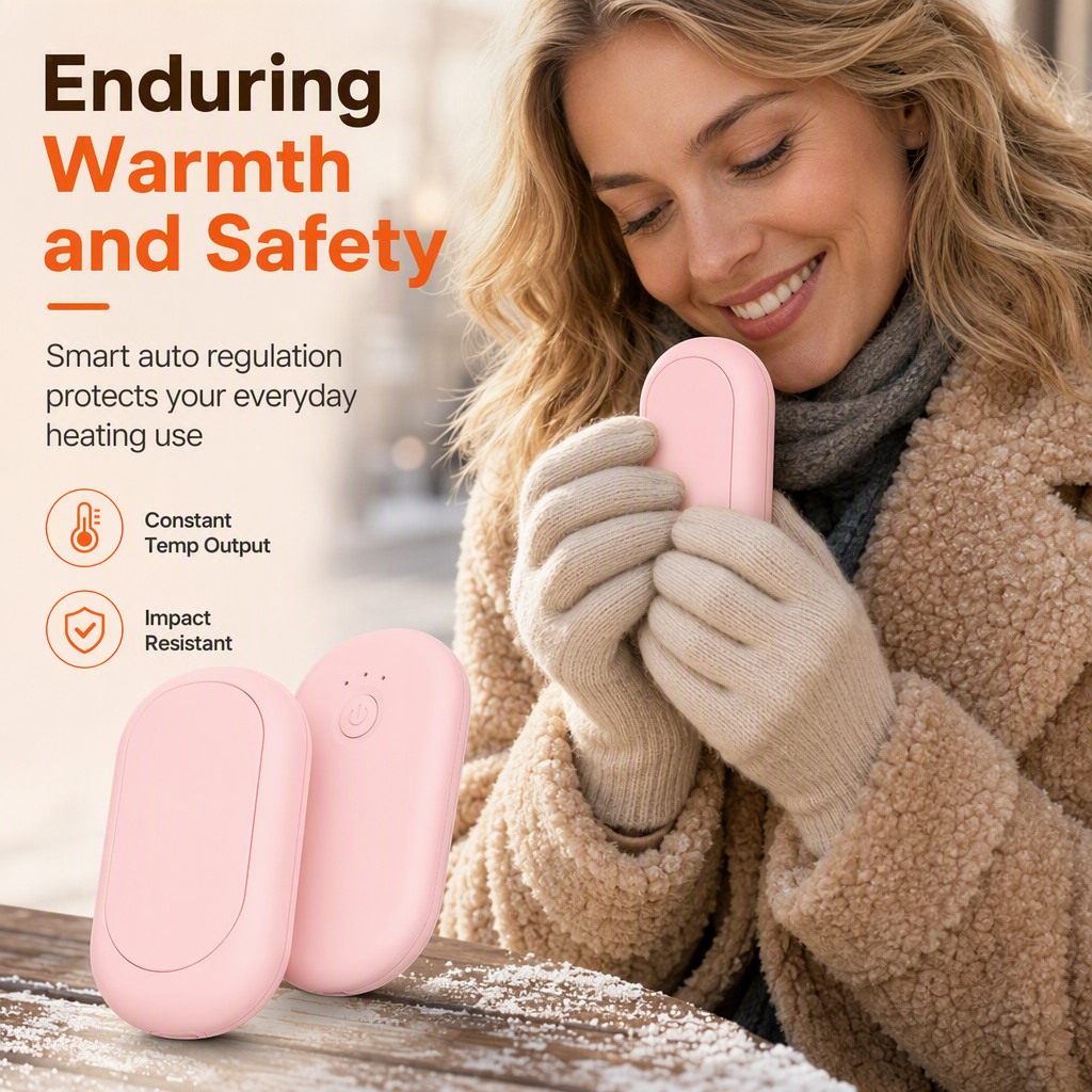 Magnetic Split 2-in-1 Rechargeable Hand Warmer Mini Portable USB Electric Hand Warmer