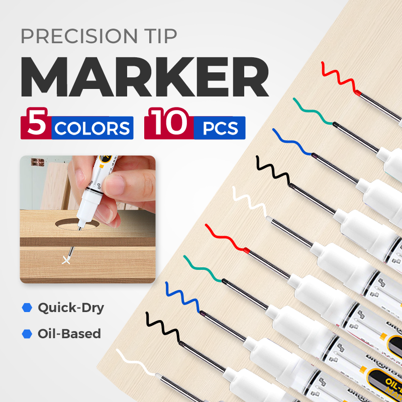 🔥Precision Tip Quick-Dry Oil-Based Marker Pen