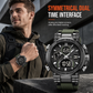 Tactical Style 50M Waterproof Multifunctional Digital Sports Watch