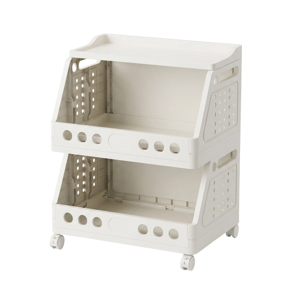 🛒 Save 50%! 📦 Multi‑Tier Foldable Cart – Mobile, compact & multi‑room ✨
