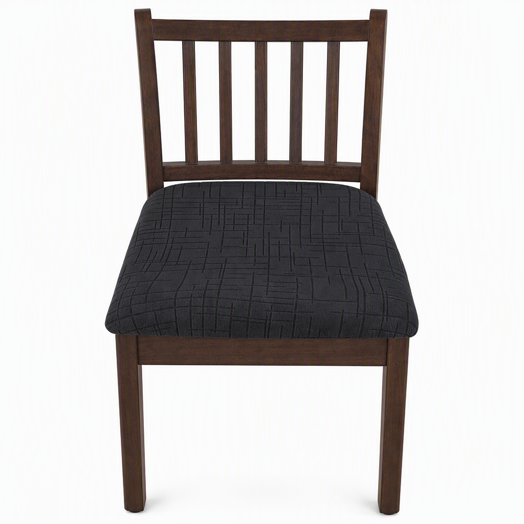 🎁 Buy 1 Get 1 Free! 🪑 Stretch Dining Chair Seat Cover – Strapless Elastic Slipcover with Elegant Textured Pattern for Home Dining Room