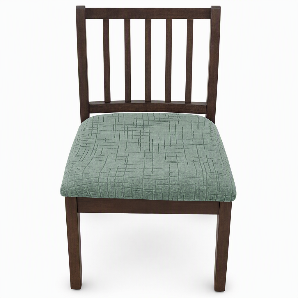 🎁 Buy 1 Get 1 Free! 🪑 Stretch Dining Chair Seat Cover – Strapless Elastic Slipcover with Elegant Textured Pattern for Home Dining Room
