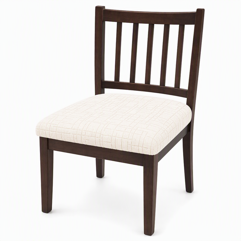 🎁 Buy 1 Get 1 Free! 🪑 Stretch Dining Chair Seat Cover – Strapless Elastic Slipcover with Elegant Textured Pattern for Home Dining Room