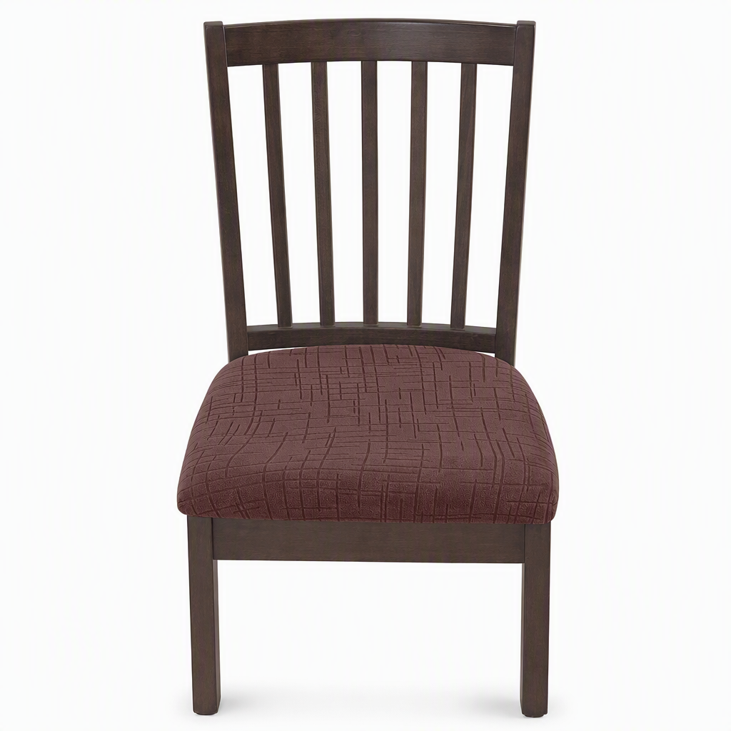 🎁 Buy 1 Get 1 Free! 🪑 Stretch Dining Chair Seat Cover – Strapless Elastic Slipcover with Elegant Textured Pattern for Home Dining Room