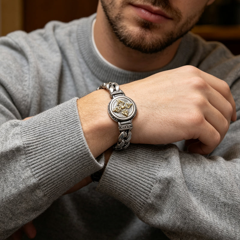 📿 Save 50%! 💪 Vajra Rotating Bracelet – Vintage texture & interactive design ✨