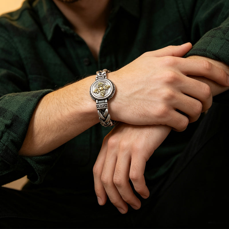 📿 Save 50%! 💪 Vajra Rotating Bracelet – Vintage texture & interactive design ✨