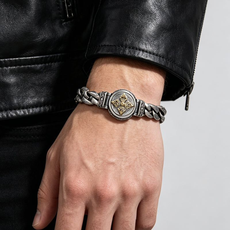 📿 Save 50%! 💪 Vajra Rotating Bracelet – Vintage texture & interactive design ✨