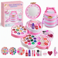 📢📢50% OFF !! ⏰ Washable Princess Makeup Set – Non‑irritating, trays & portable case 🎀