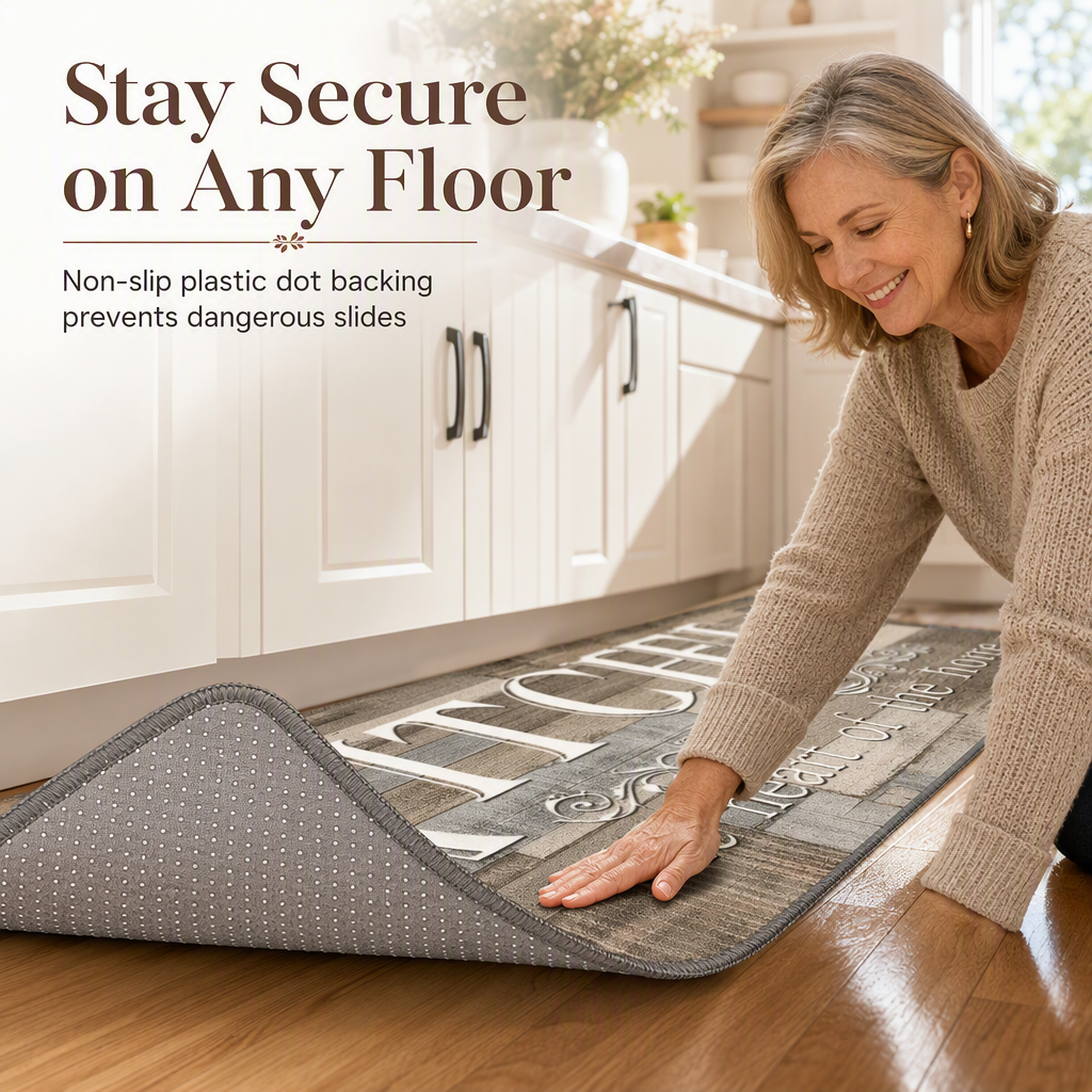 Non‑Slip Velvet Floor Mats – Crystal soft & grip‑secure 🛋️✨
