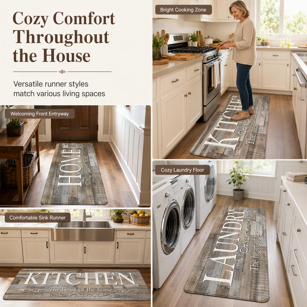 Non‑Slip Velvet Floor Mats – Crystal soft & grip‑secure 🛋️✨