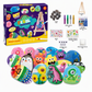 Kids Creative DIY Rock Painting Kit Pebble Stone and Shell Art Craft Set
