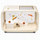 Transparent Plastic Fish Tank with Lid Decorative Ecological Aquarium for Home Living Room and Entryway