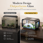 Transparent Plastic Fish Tank with Lid Decorative Ecological Aquarium for Home Living Room and Entryway