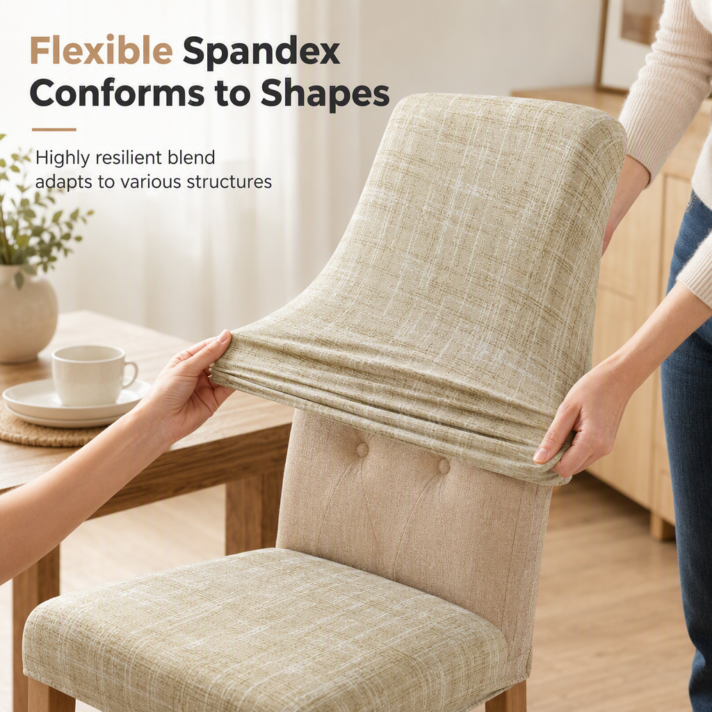 Universal All Season Stretch Chair Cover Plaid Elastic One Piece Slipcover Dustproof and Oil Resistant Protector for Home and Hotel