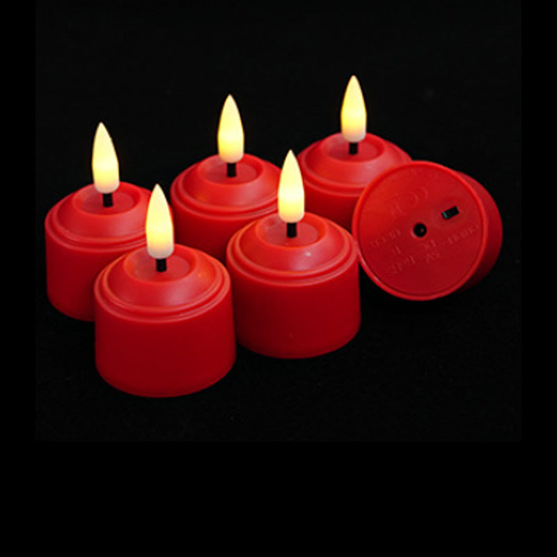 Rechargeable Flameless LED Tea Light Candle