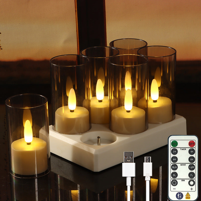 Rechargeable Flameless LED Tea Light Candle