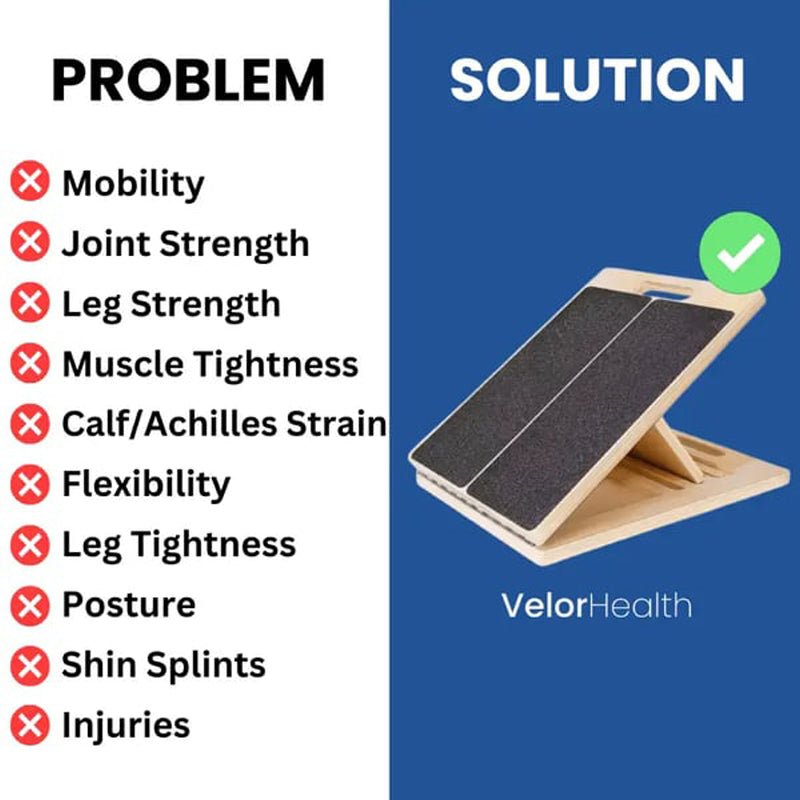 Adjustable Wooden Slant Board for Calf Stretching