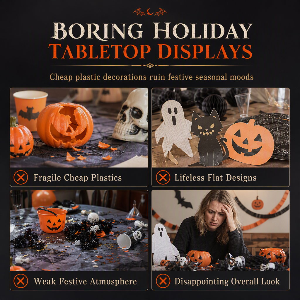 💀 50% OFF! 🎃 Skeleton Figurine – Gothic Heart Hand Gesture, Hand-Painted Bone Details & Solid Resin Build – Spooky Desk & Shelf Decor ✨