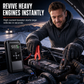 All-in-One Car Jump Starter and Tire Inflator Battery Booster with Smart Clamps and EVA Storage Case