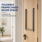 Retractable Folding Over the Door Hooks No Drill Metal Coat Rack for Hanging Clothes