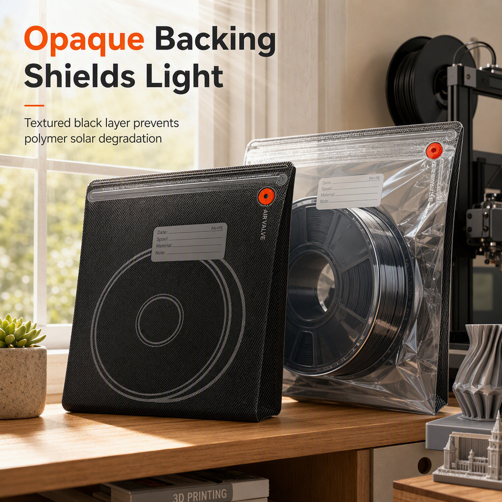 🎯 50% OFF! ✨ Vacuum Storage Bag Kit for 3D Filament – Lock Out Humid Air, Double Zipper Seal & Opaque Light Shielding – Keep Filaments Dry & Print-Perfect 🧵