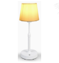💡 Wireless Touch Bedside Lamp: Stepless Dimming, Rechargeable, Linen Shade & Metal Base, Cordless Freedom