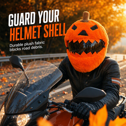 📢📢50% OFF !! ⏰Funny Plush Motorcycle Helmet Cover Universal Fit Cartoon and Holiday Protective Sleeve for Christmas Halloween Outdoor Riding