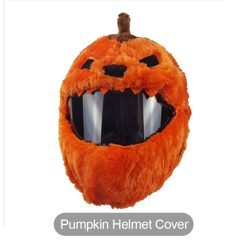 📢📢50% OFF !! ⏰Funny Plush Motorcycle Helmet Cover Universal Fit Cartoon and Holiday Protective Sleeve for Christmas Halloween Outdoor Riding