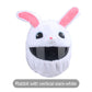 📢📢50% OFF !! ⏰Funny Plush Motorcycle Helmet Cover Universal Fit Cartoon and Holiday Protective Sleeve for Christmas Halloween Outdoor Riding