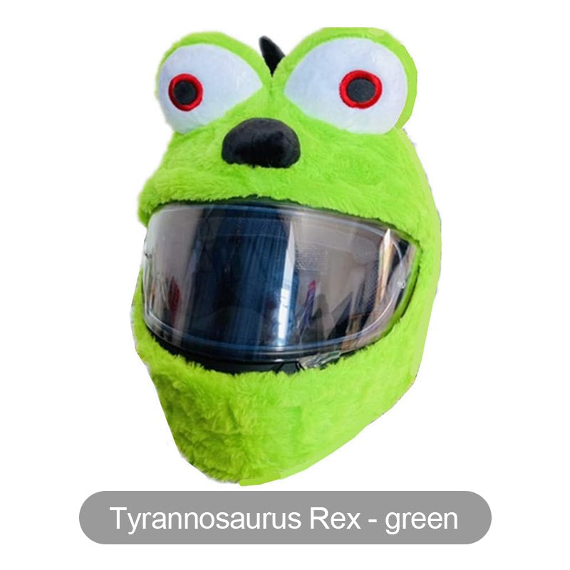 📢📢50% OFF !! ⏰Funny Plush Motorcycle Helmet Cover Universal Fit Cartoon and Holiday Protective Sleeve for Christmas Halloween Outdoor Riding