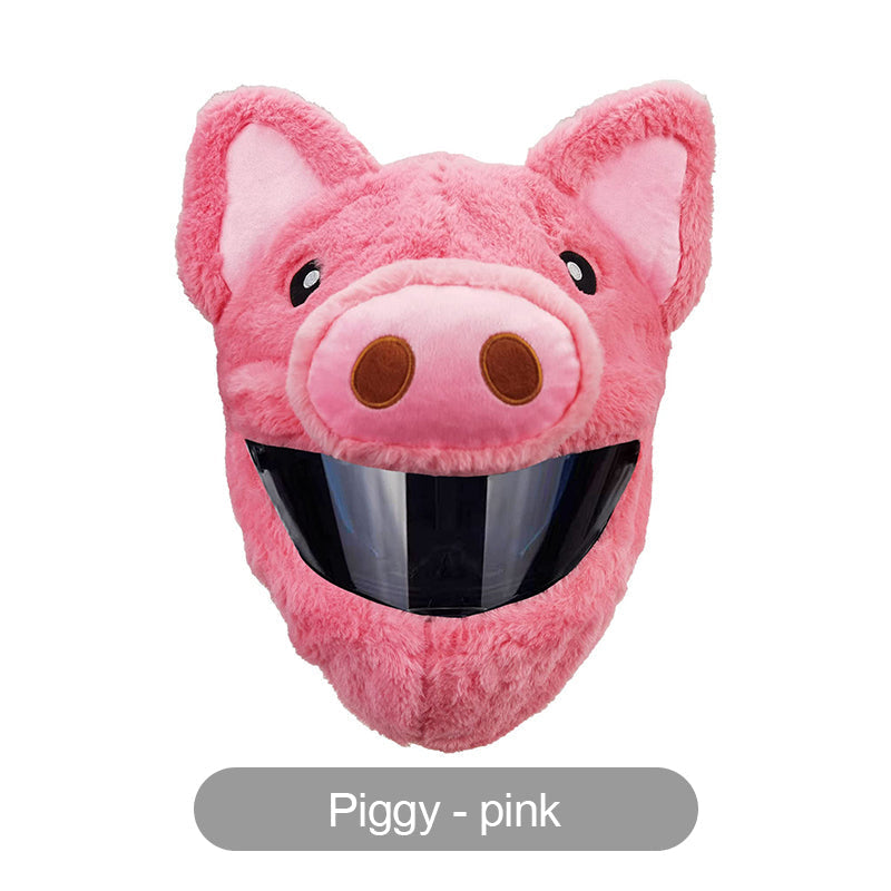 📢📢50% OFF !! ⏰Funny Plush Motorcycle Helmet Cover Universal Fit Cartoon and Holiday Protective Sleeve for Christmas Halloween Outdoor Riding