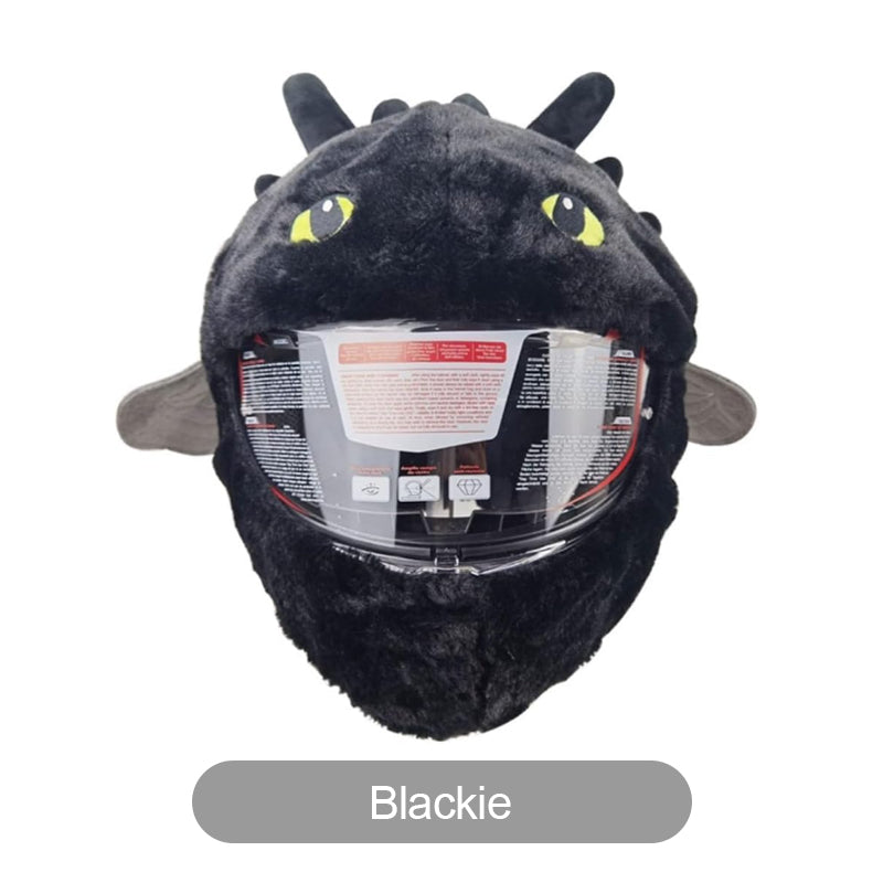 📢📢50% OFF !! ⏰Funny Plush Motorcycle Helmet Cover Universal Fit Cartoon and Holiday Protective Sleeve for Christmas Halloween Outdoor Riding