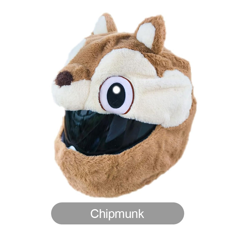 📢📢50% OFF !! ⏰Funny Plush Motorcycle Helmet Cover Universal Fit Cartoon and Holiday Protective Sleeve for Christmas Halloween Outdoor Riding