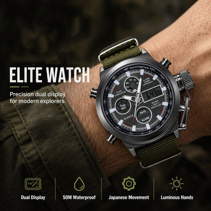 🏃 Retro Digital Sports Watch – Quartz, rugged & everyday-ready ✨