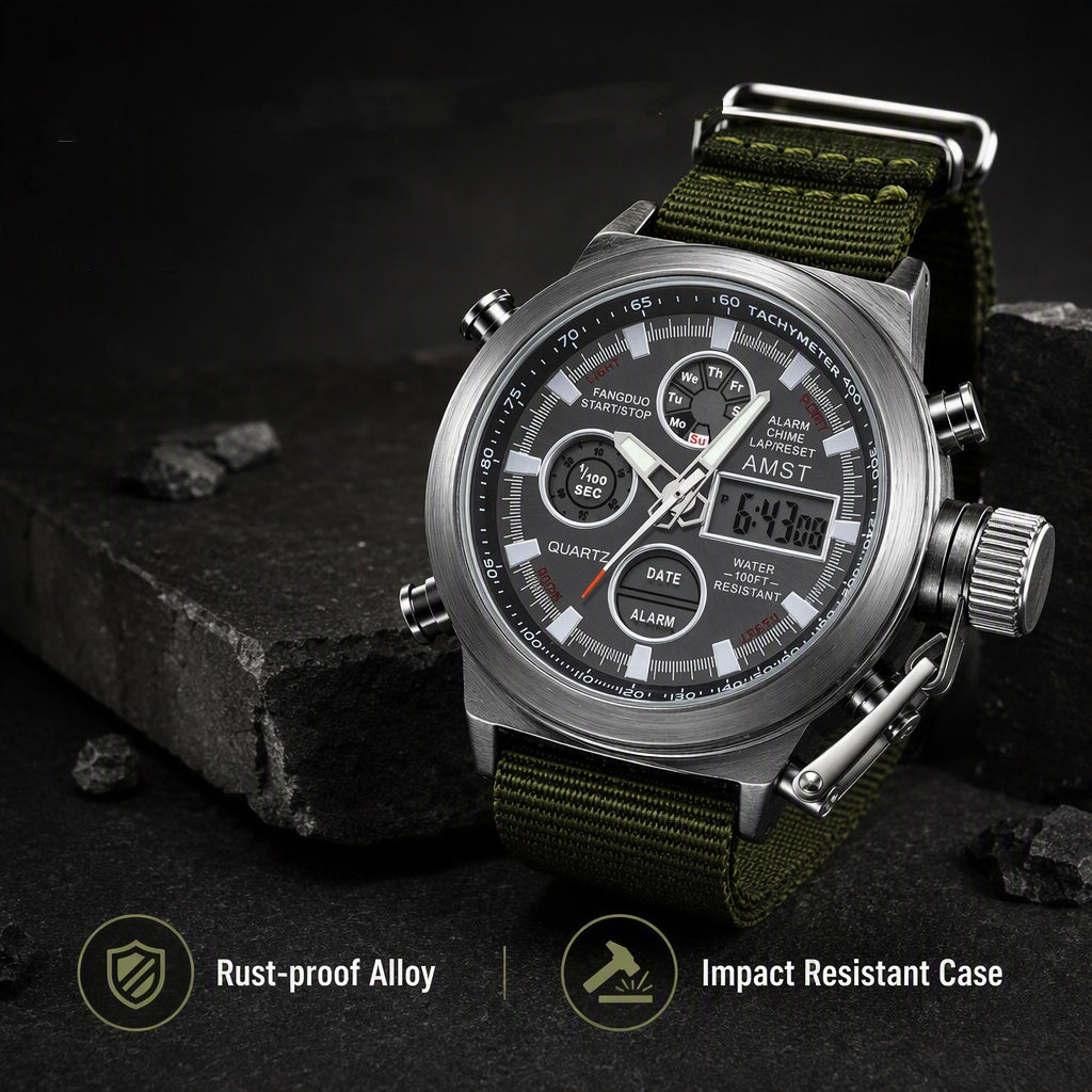 🏃 Retro Digital Sports Watch – Quartz, rugged & everyday-ready ✨