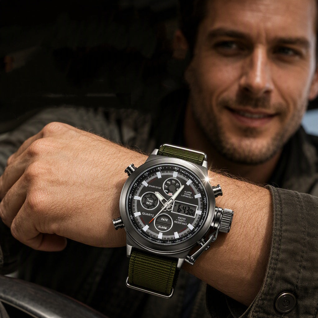 🏃 Retro Digital Sports Watch – Quartz, rugged & everyday-ready ✨