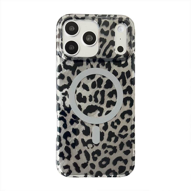 Magnetic Leopard Print Phone Case