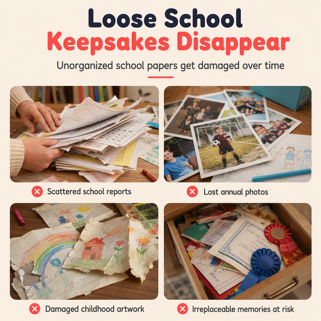 ⏳🔥LIMITED-TIME 50% OFF! ⏰School Memory Book Keepsake Journal Notebook for Students📓🎓