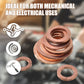 100/200 PCS Copper Flat Washer Assortment Kit